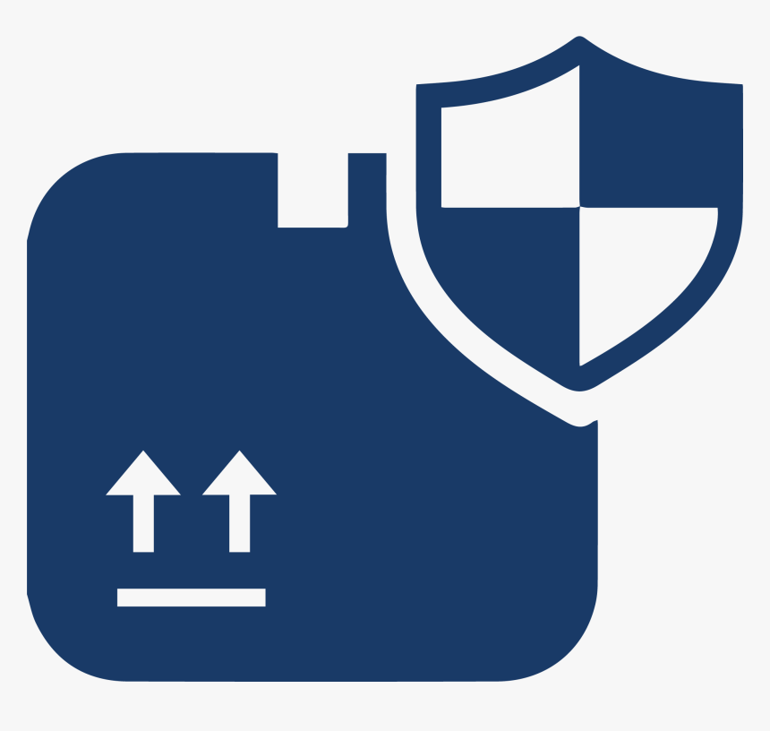 Delivery Pack Security Symbol With A Shield - Portable Network Graphics, HD Png Download