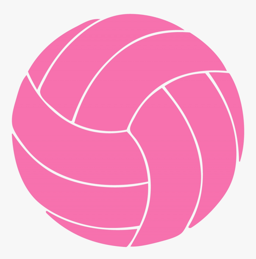 Volleyball Net Clipart Black Free Transparent Png - Pink Volleyball Clipart, Png Download