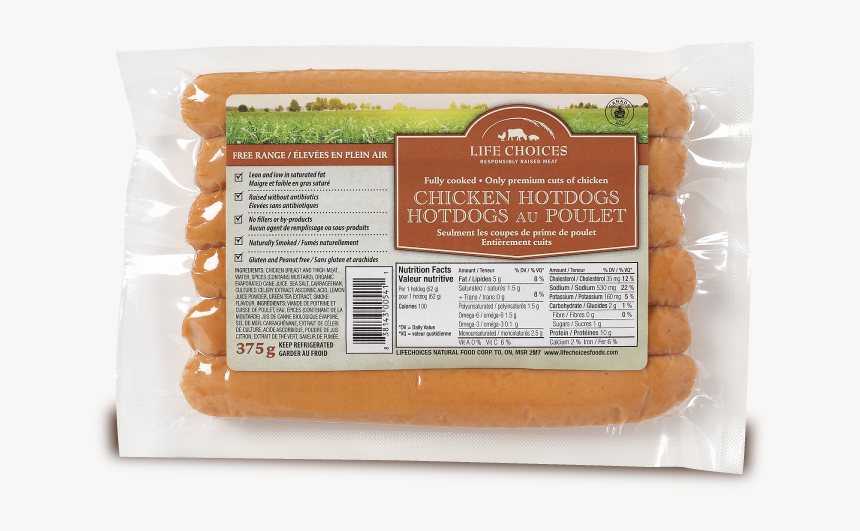 Life Choices Chicken Hot Dogs, HD Png Download