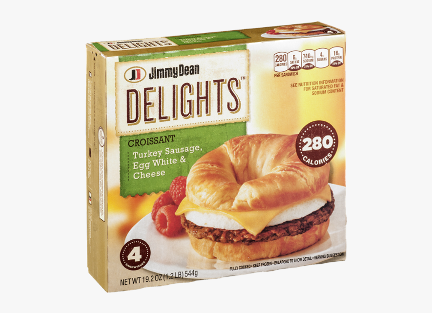 Jimmy Dean Turkey Sausage Croissant, HD Png Download