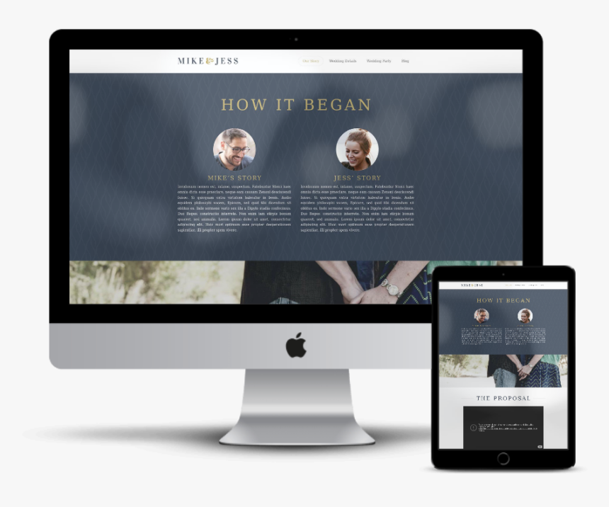 Our Wedding Industry Template - Web Design, HD Png Download