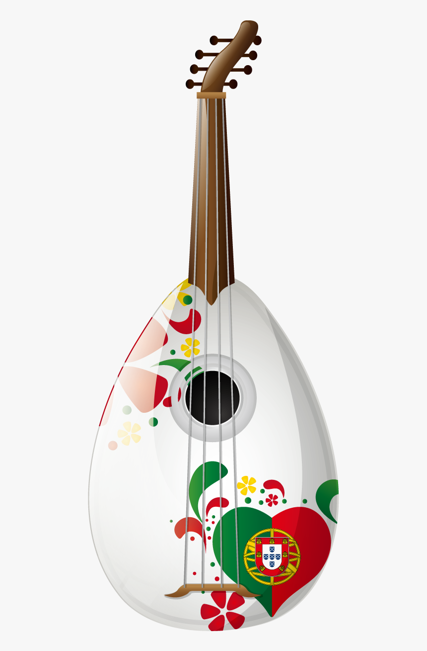 Guitar Folk Vector Ukulele Portugal Free Transparent - Guitar, HD Png Download