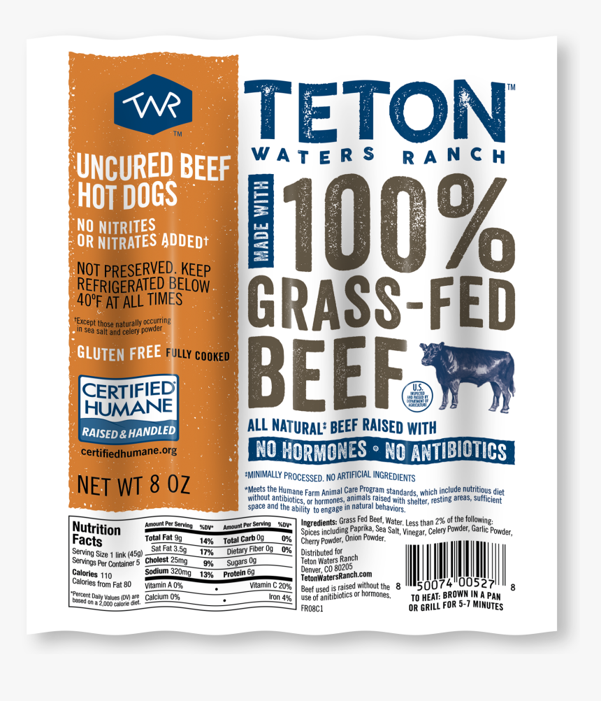 Hot Dogs - Teton Waters Beef Sausage, HD Png Download