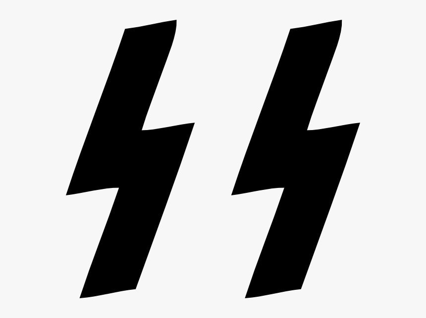 Lightning Clipart Electric Spark - Waffen Ss Logo Png, Transparent Png
