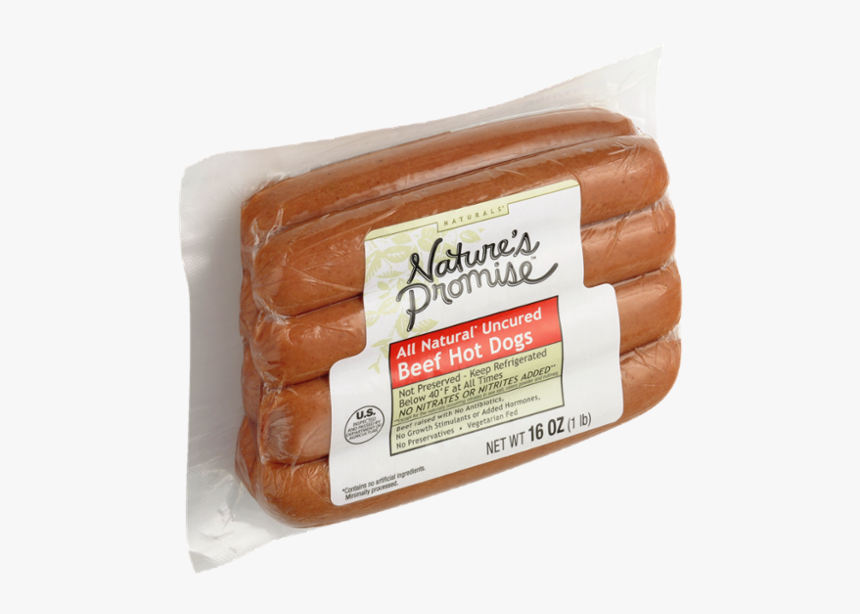Nature's Promise Free From Beef Hot Dogs Uncured 8, HD Png Download