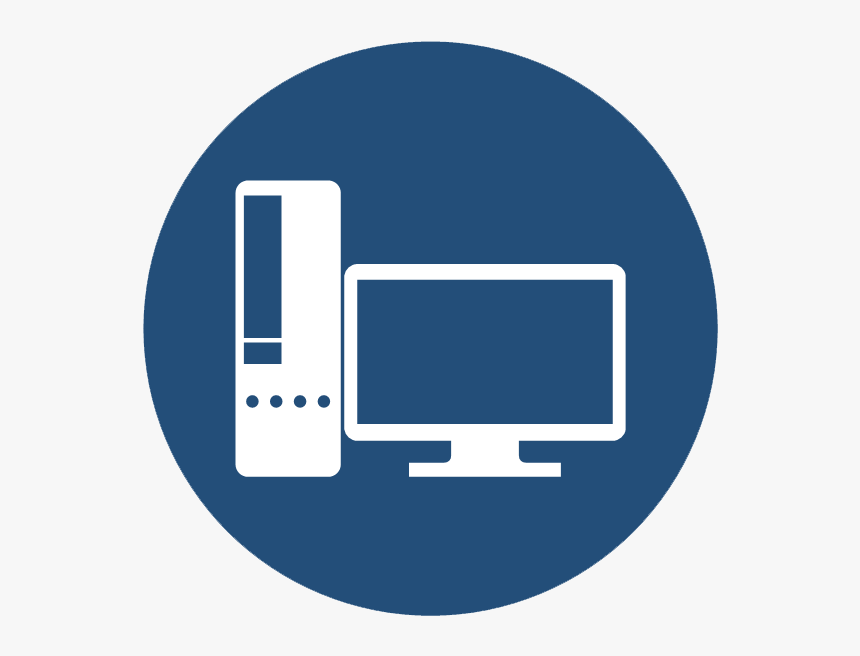 Desktop Round Icon Png, Transparent Png