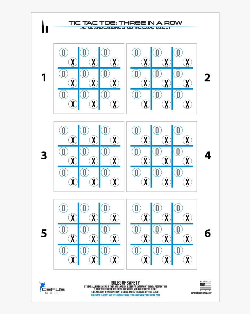 Best Target Shooting Games - Tic Tac Toe Shooting Game, HD Png Download
