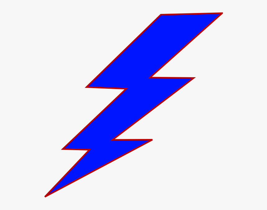 Blue Lightning Bolt Clipart, HD Png Download