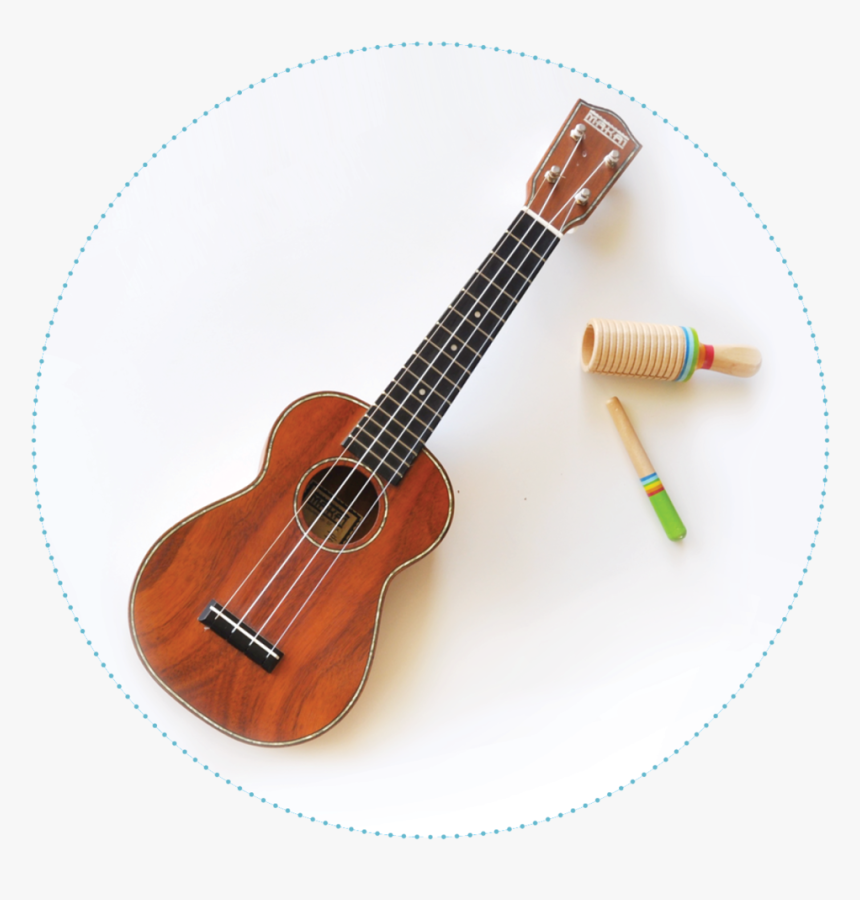 Uke And Rhythm Sticks - Acoustic Guitar, HD Png Download