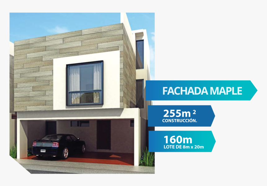 Fachadamaple - Architecture - House, HD Png Download