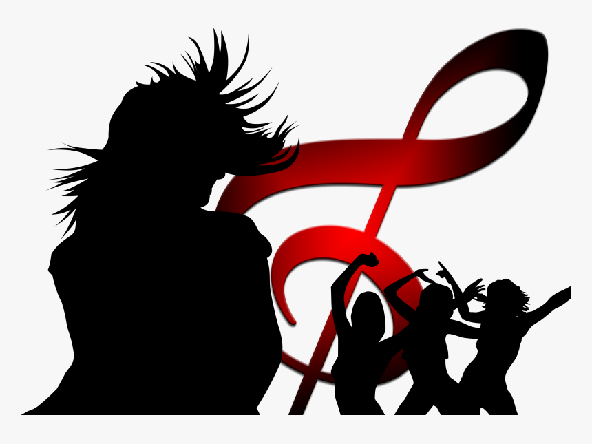 Dance Girl Png Background Image - Party Girl Silhouette Png, Transparent Png