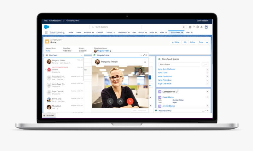Cisco Spark Salesforce, HD Png Download