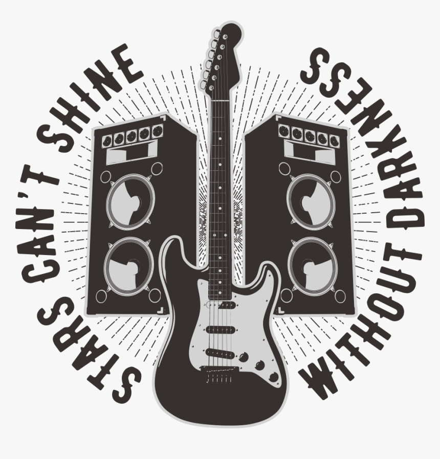 Guitar Acoustic Microphone Vector Electric Free Photo - Guitar E Microfone Vector, HD Png Download