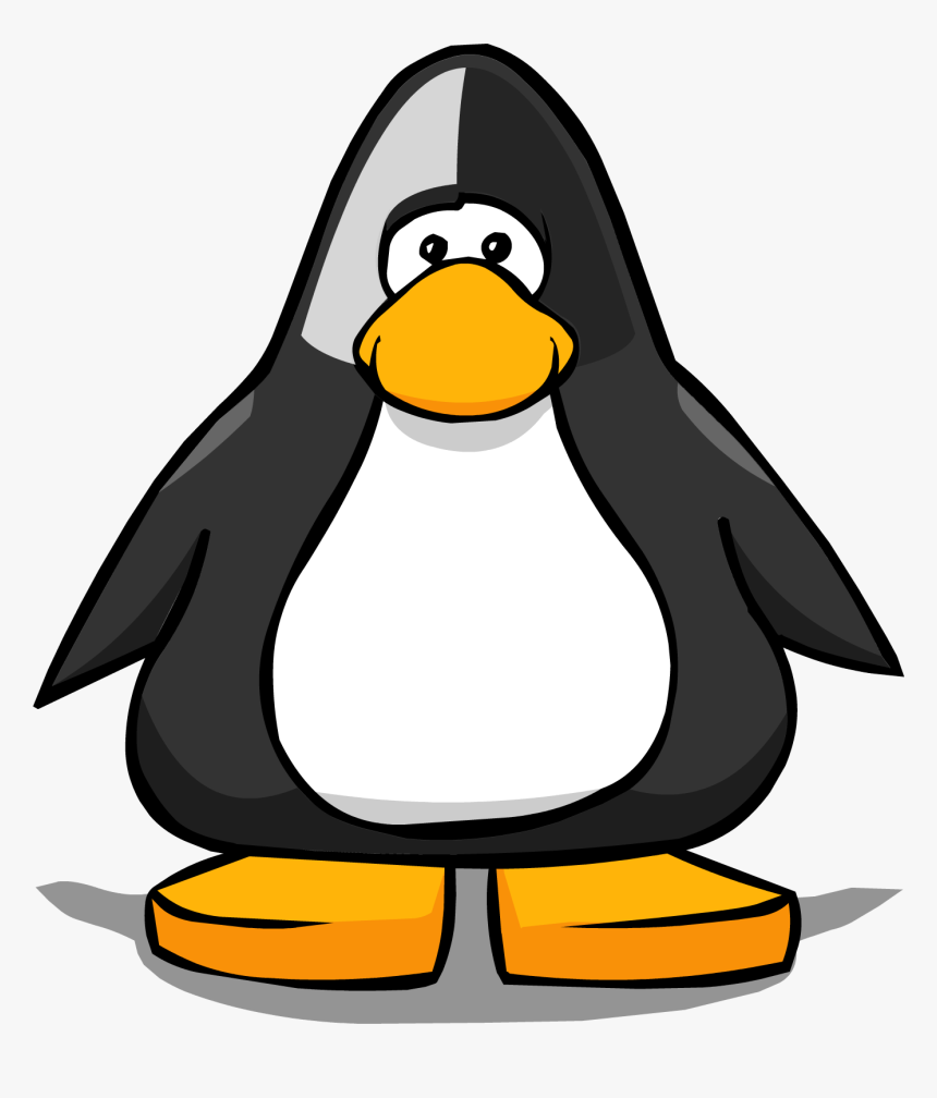 Black Face Paint Playercard - Club Penguin Face, HD Png Download