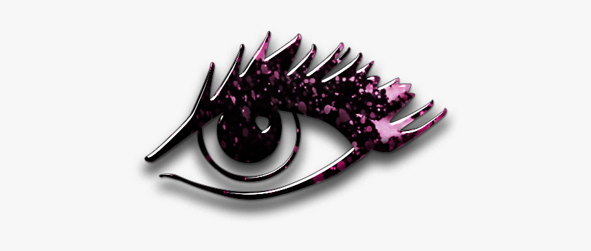 Purple Eye Mascara Clipart - Pink And Black Icons, HD Png Download