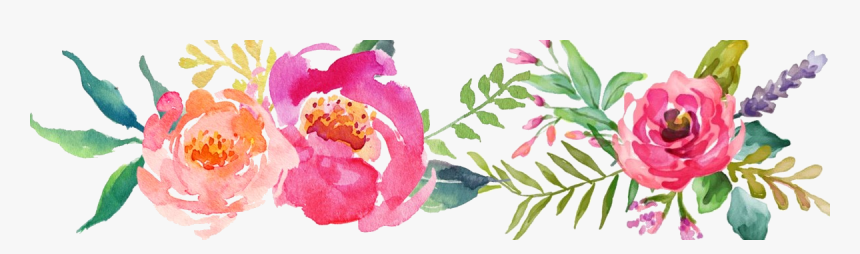 Flor Watercolor Png , Png Download - Transparent Background Flower Watercolor Png, Png Download