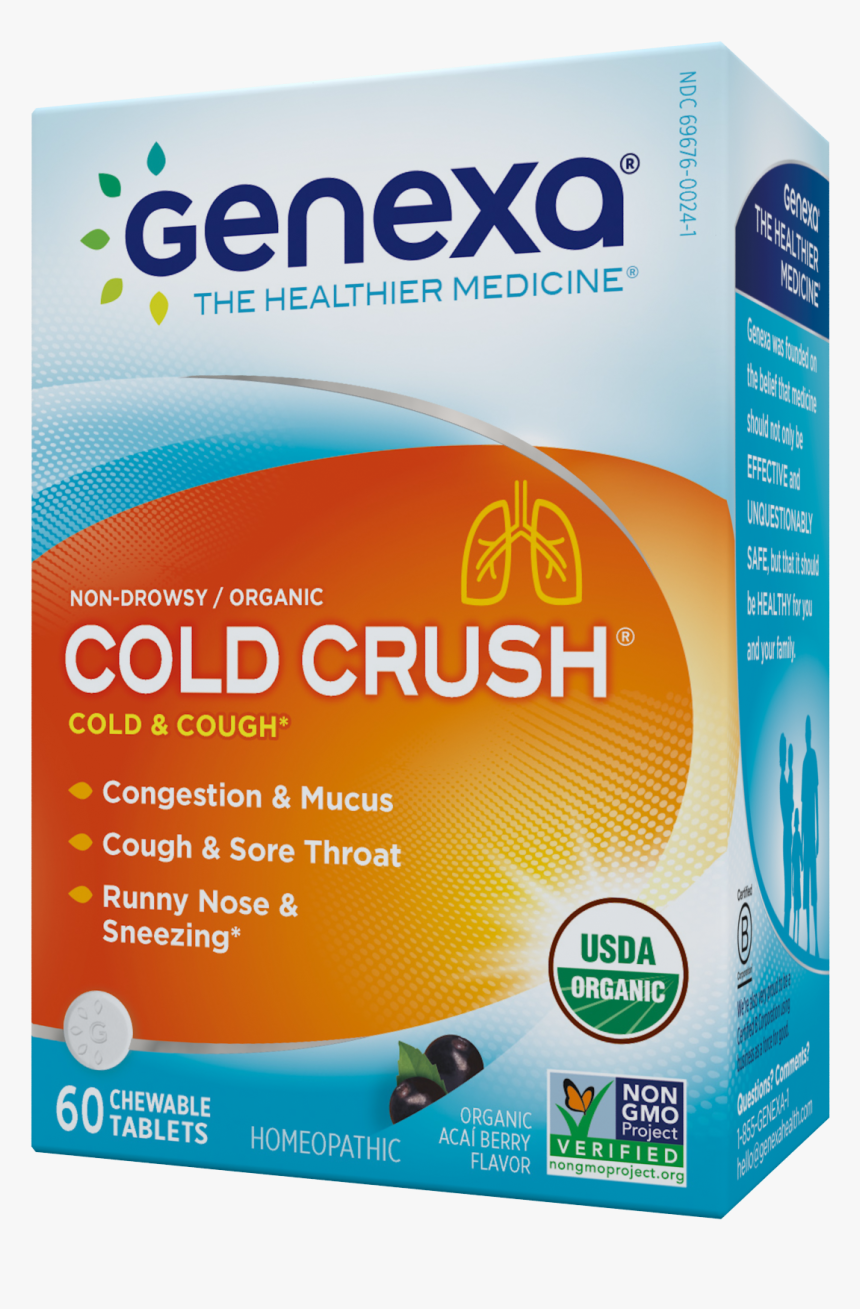 Non-drowsy / Organic Cold & Cough Chewable Tablets,, HD Png Download