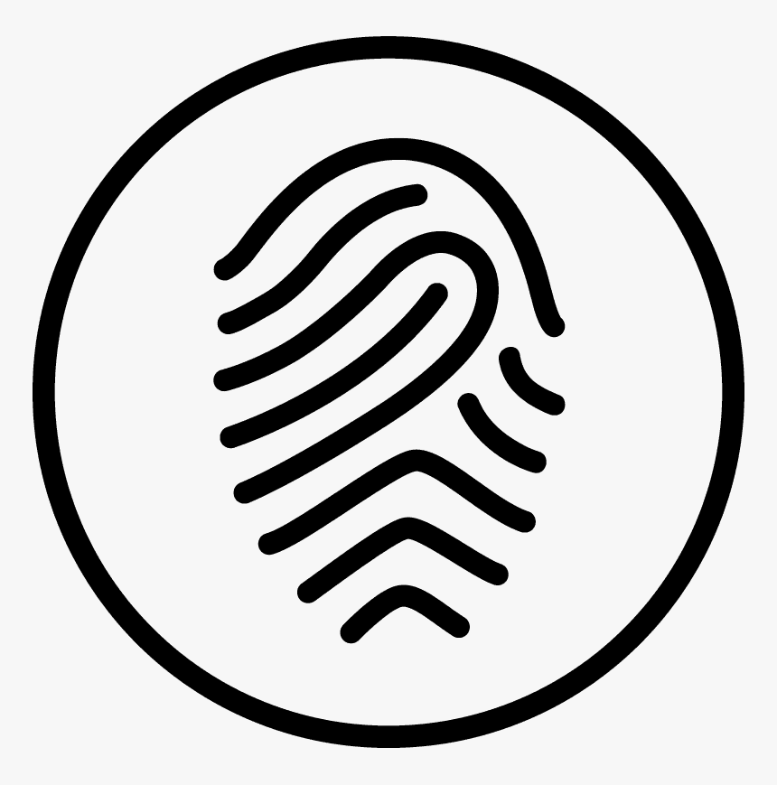 Finger Print Line Icon, HD Png Download