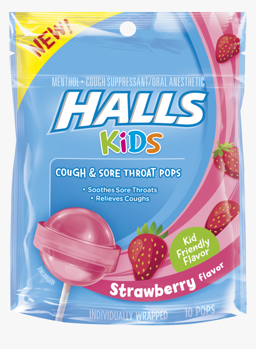 Halls Cough Drop Suckers, HD Png Download