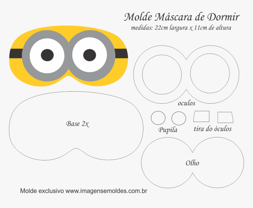 Molde De Mascara De Dormir, HD Png Download