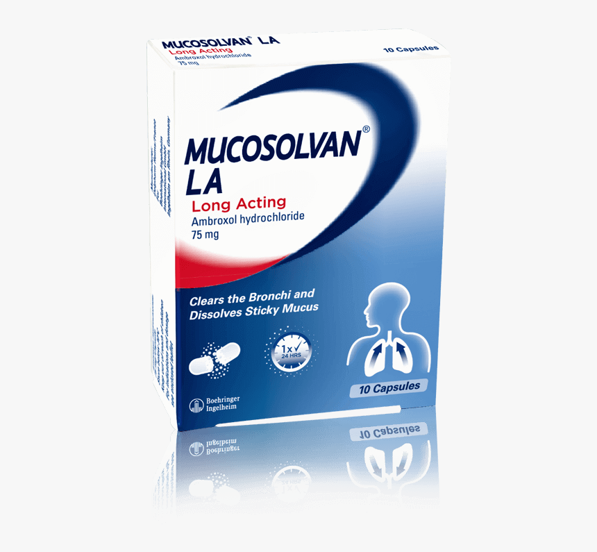 Cough Medicine Capsule , Png Download - Mucosolvan La 75 Mg, Transparent Png