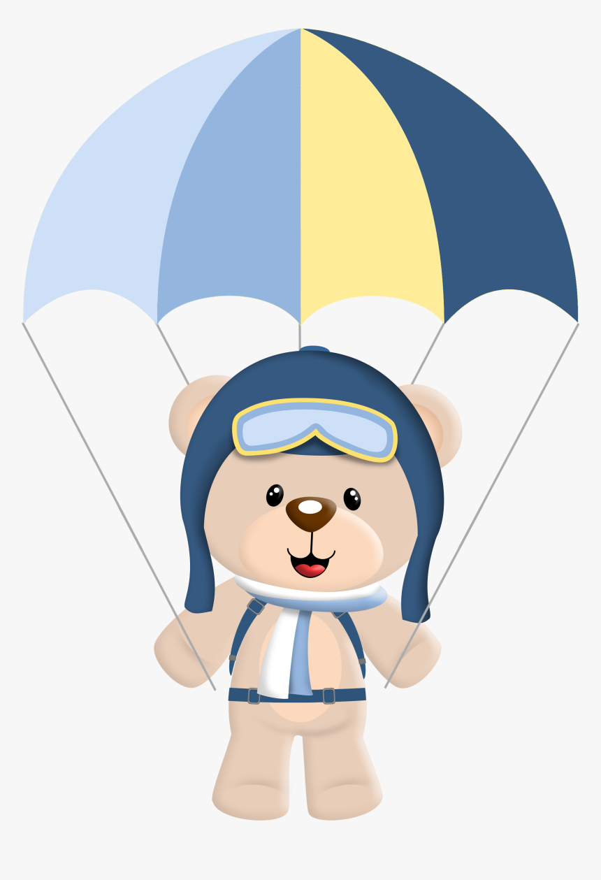 Bear In Hot Air Balloon Png, Transparent Png