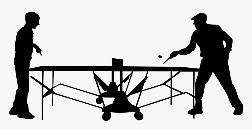 Ping Pong Silhouette Png, Transparent Png
