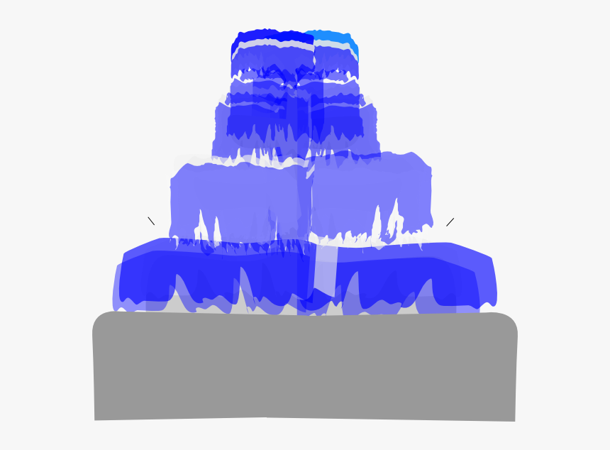 Fountain Water Blue Svg Clip Arts - Water Fountain Gif Png, Transparent Png