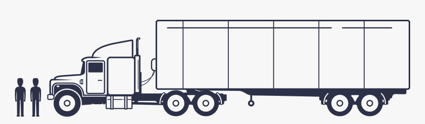 Side View Semi Truck Clipart, HD Png Download , Transparent Png Image