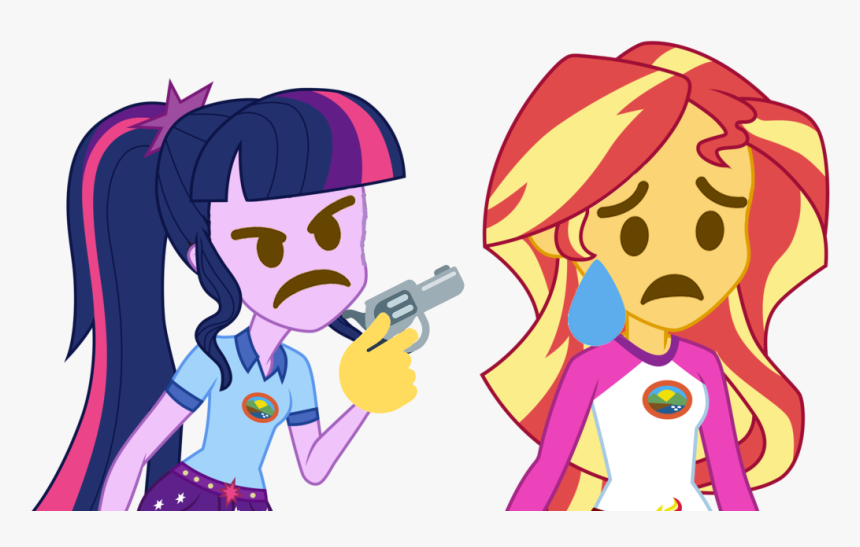 Girls Transparent Angry - Twilight Sunset Shimmer Equestria Girl, HD Png Download