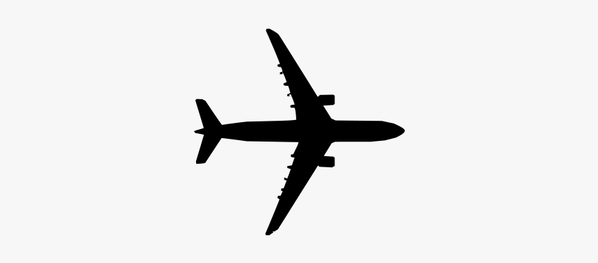 Airplane Top View Svg Clip Arts - Plane Clip Art, HD Png Download