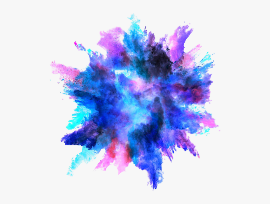 Splash Beautiful Interesting Watercolor Rainbowsplash - Transparent Color Powder Png, Png Download