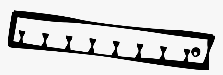 Vector Illustration Of Ruler Rule Or Line Gauge, HD Png Download