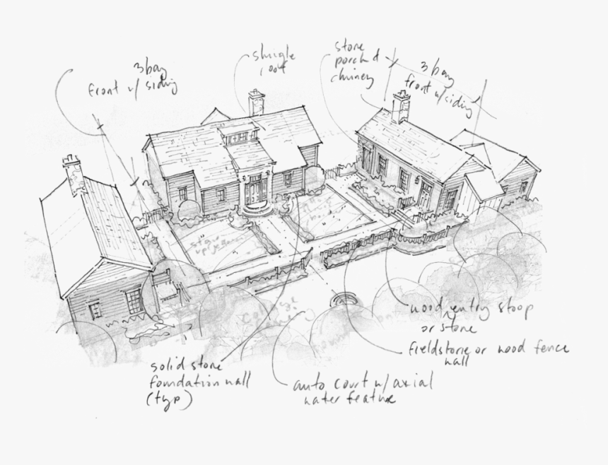 Sketch Png House, Transparent Png