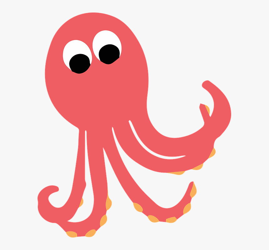 Polvo, Criaturas, Animal, Rosa, Oceano, Marinhos - Transparent Background Sea Animal Clipart, HD Png Download