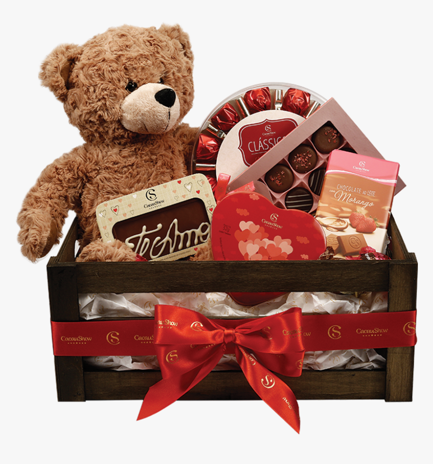 Cesta-ursinho , Png Download - Cacau Show Cesta Romantica, Transparent Png