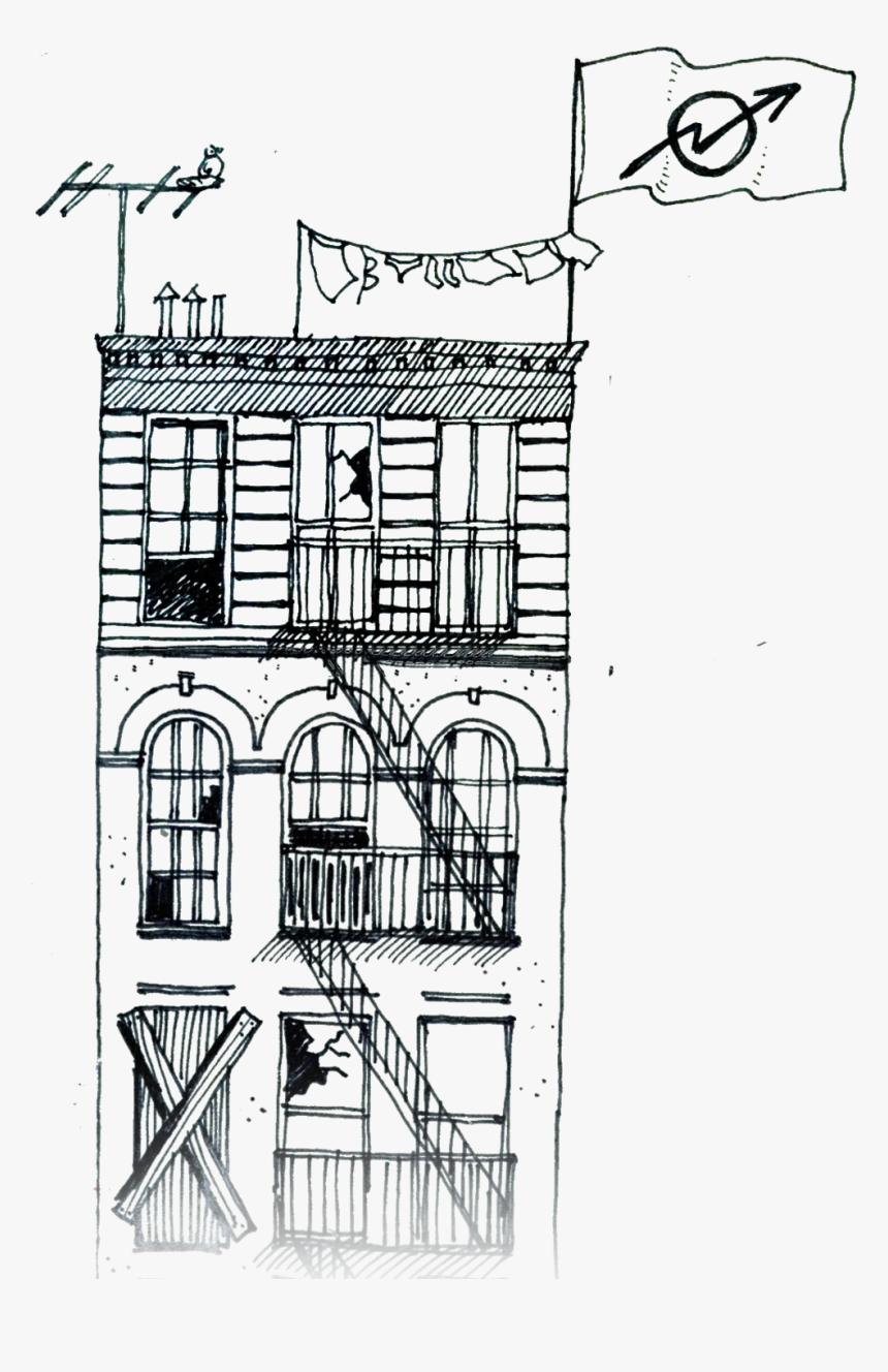 Umbrella House Sketch - Sketch, HD Png Download