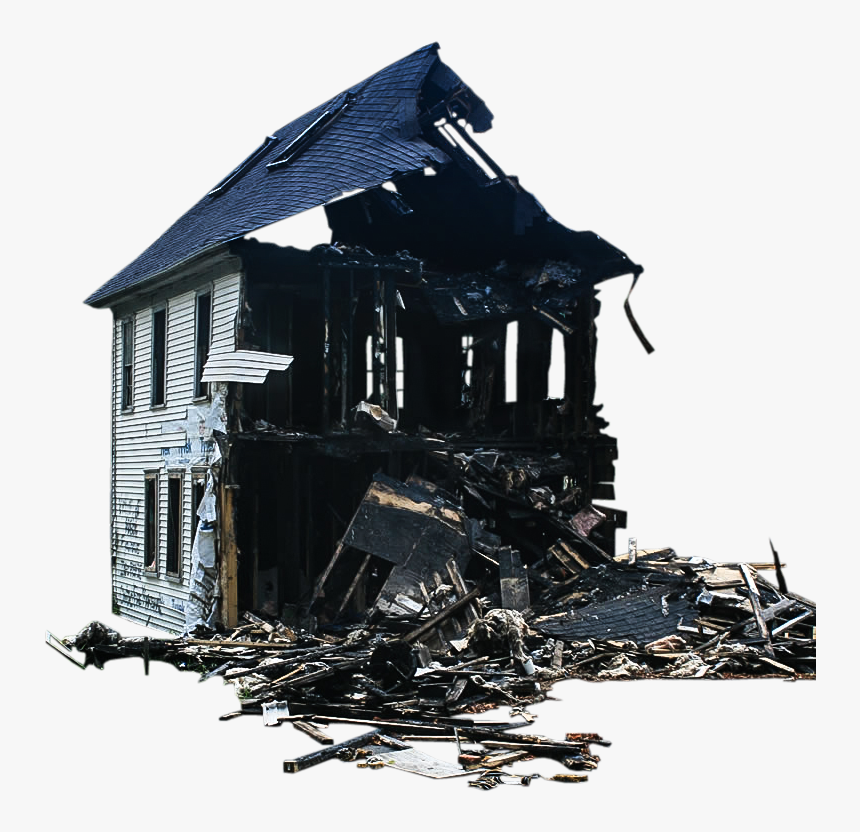 Ruins Drawing Free Download On Mbtskoudsalg - Burnt House Png, Transparent Png