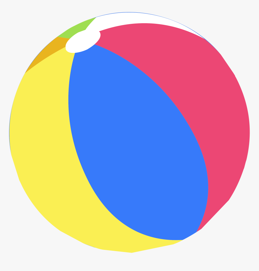Ball,area,yellow - Beach Ball Clipart Png, Transparent Png