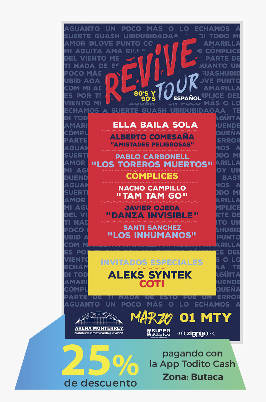 Revive 80s Y 90s Tour, HD Png Download