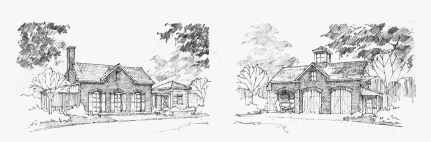 House Sketch Png, Transparent Png