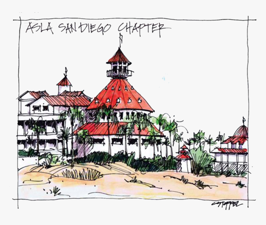 Drawing Of San Diego, HD Png Download