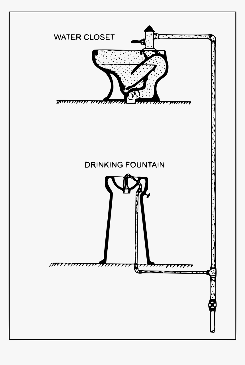 Toilet & Water Fountain Clip Arts - Schema Water, HD Png Download