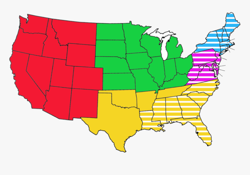 Flatbed Truck Driver Lanes - Lambert Conformal Conic Usa, HD Png Download