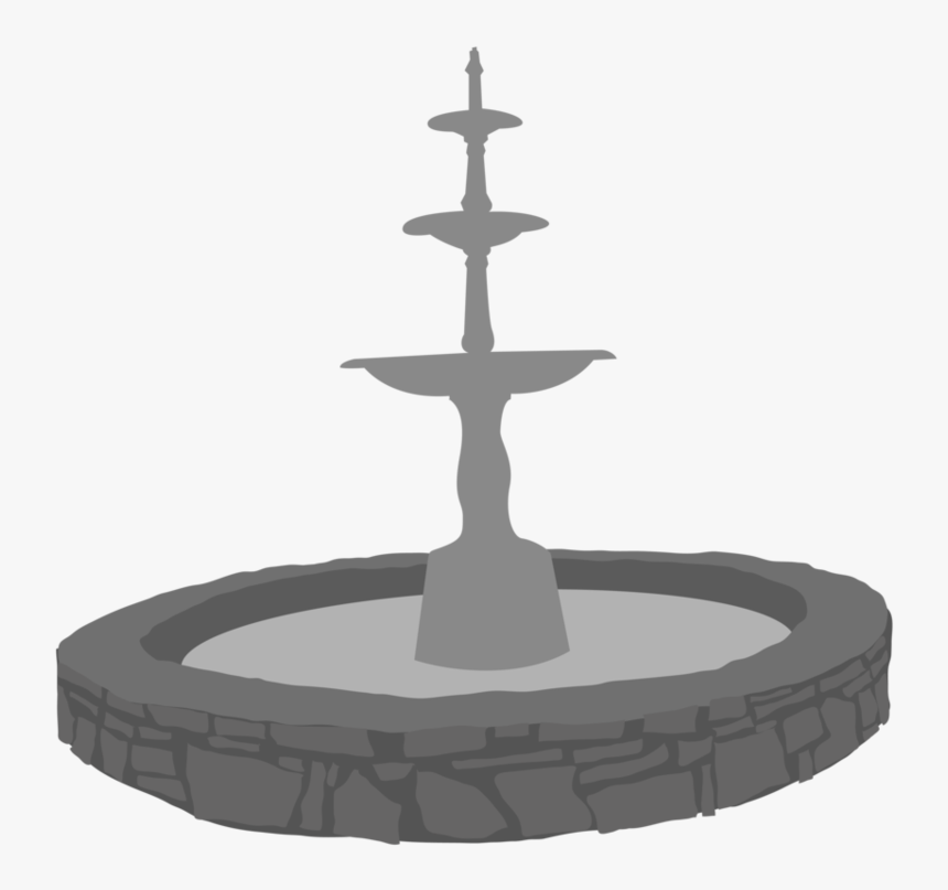 Transparent Fountain Water Png - Fountain Digital Art, Png Download