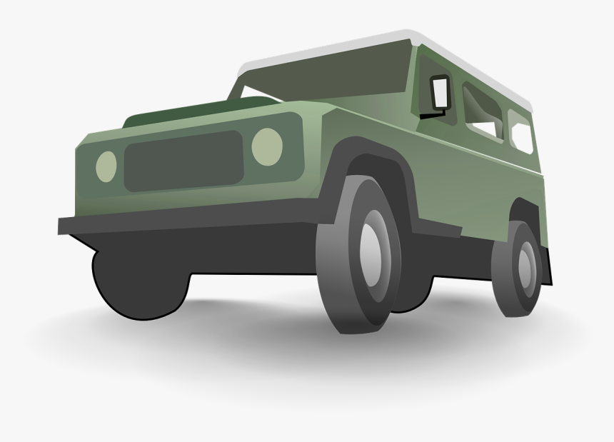 Jeep, Green, Automobile, Transportation, Vehicle, Drive - 4wd Clipart, HD Png Download