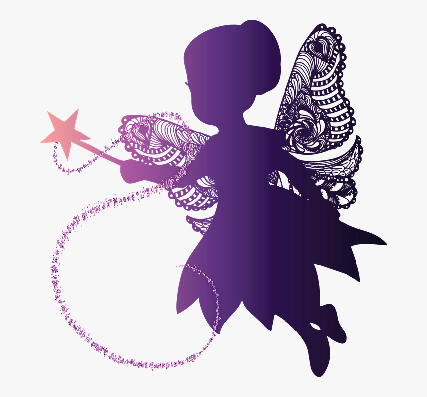 De Hadas, Niña De Hadas, Polvo De Hada, Que Vuelan - Girl With Wings Flying Drawing, HD Png Download