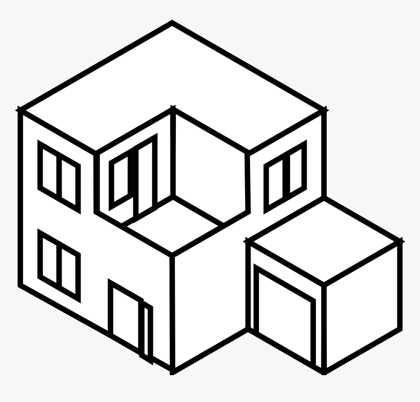 House Vector Art Clipartsco - Drawing House, HD Png Download