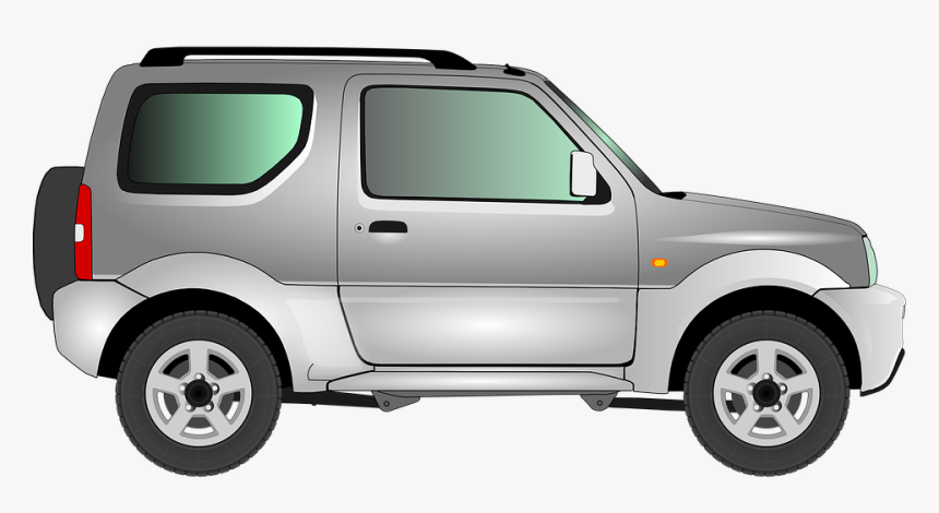 Jimny, Car, Vehicle, Automobile, Jeep, Suzuki, - Silver Car Clip Art, HD Png Download