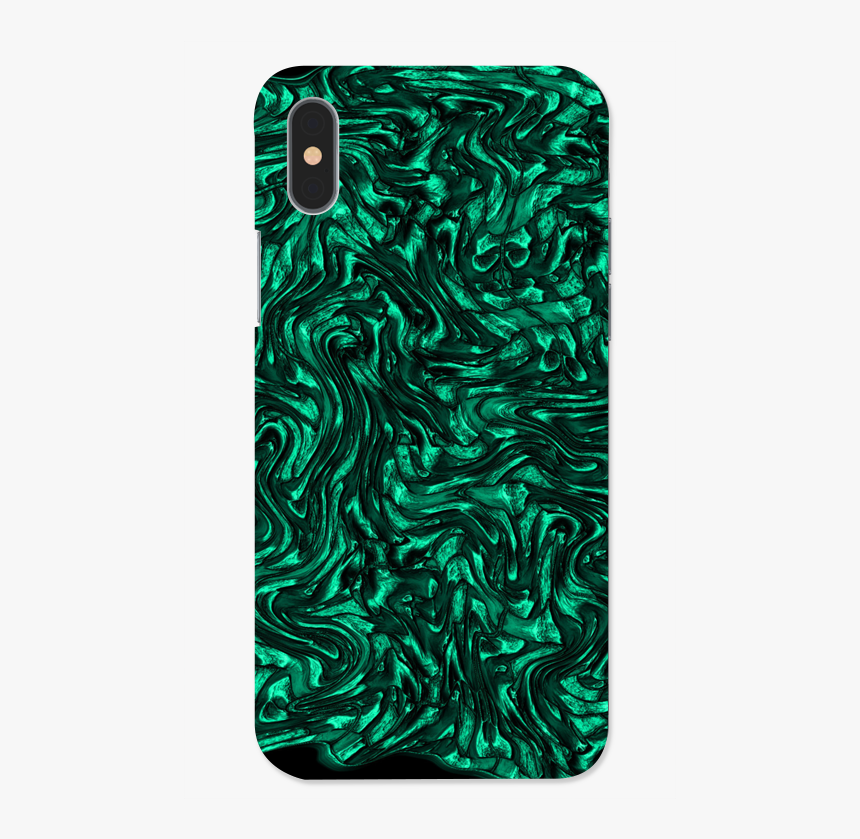 Case Transparente Retorcidas Curvas Escuras Tipo Metal - Mobile Phone Case, HD Png Download